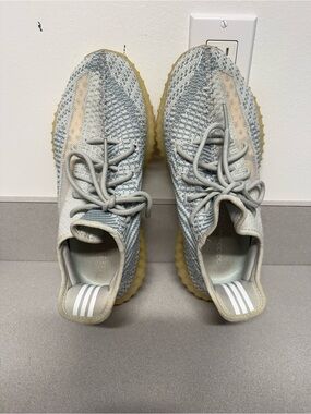 Yeezy by Adidas Knit Sneakers in Light Blue, Cream and Gum